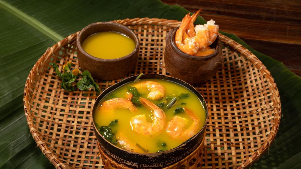 Menu degustação do restaurante Tipiti oferta tacacá entre as opções de pratos típicos do Pará