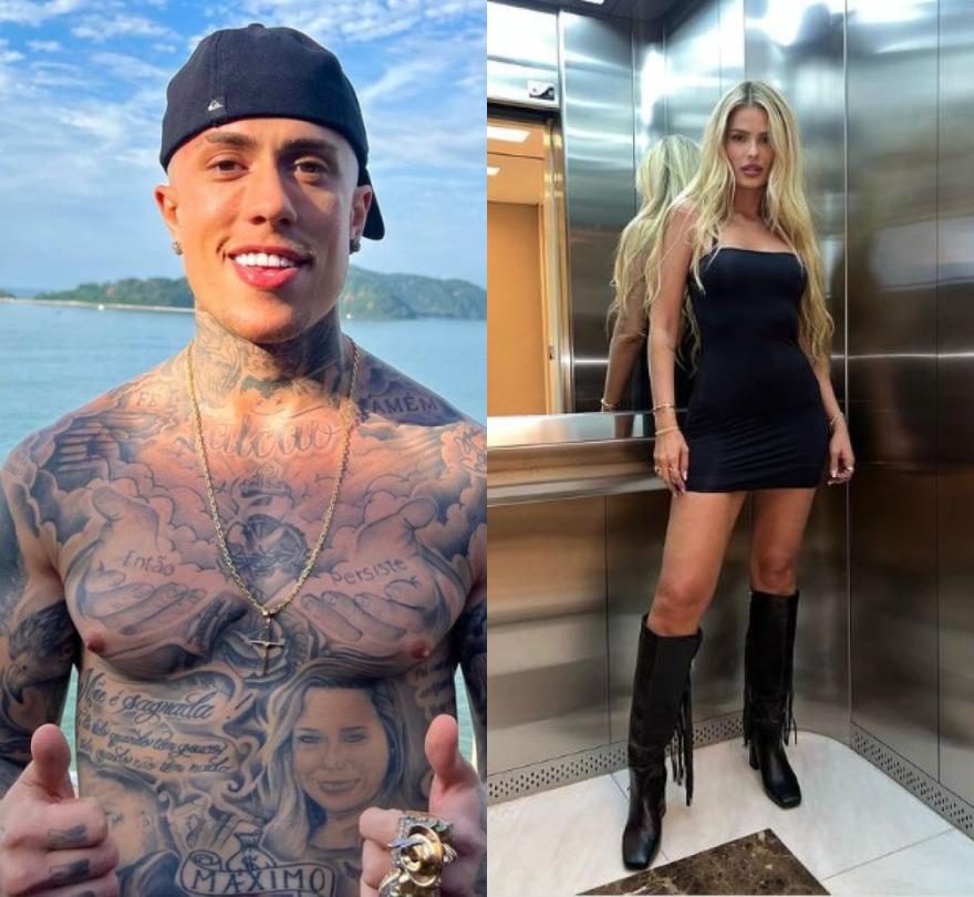 Imagem do cantor MC Daniel e da modelo Yasmin Brunet