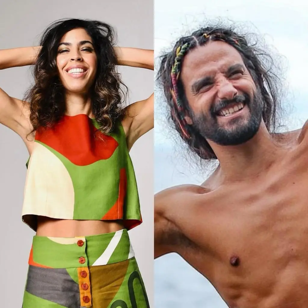 Imagem da apresentadora Bela Gil e do empresário JP Demasi