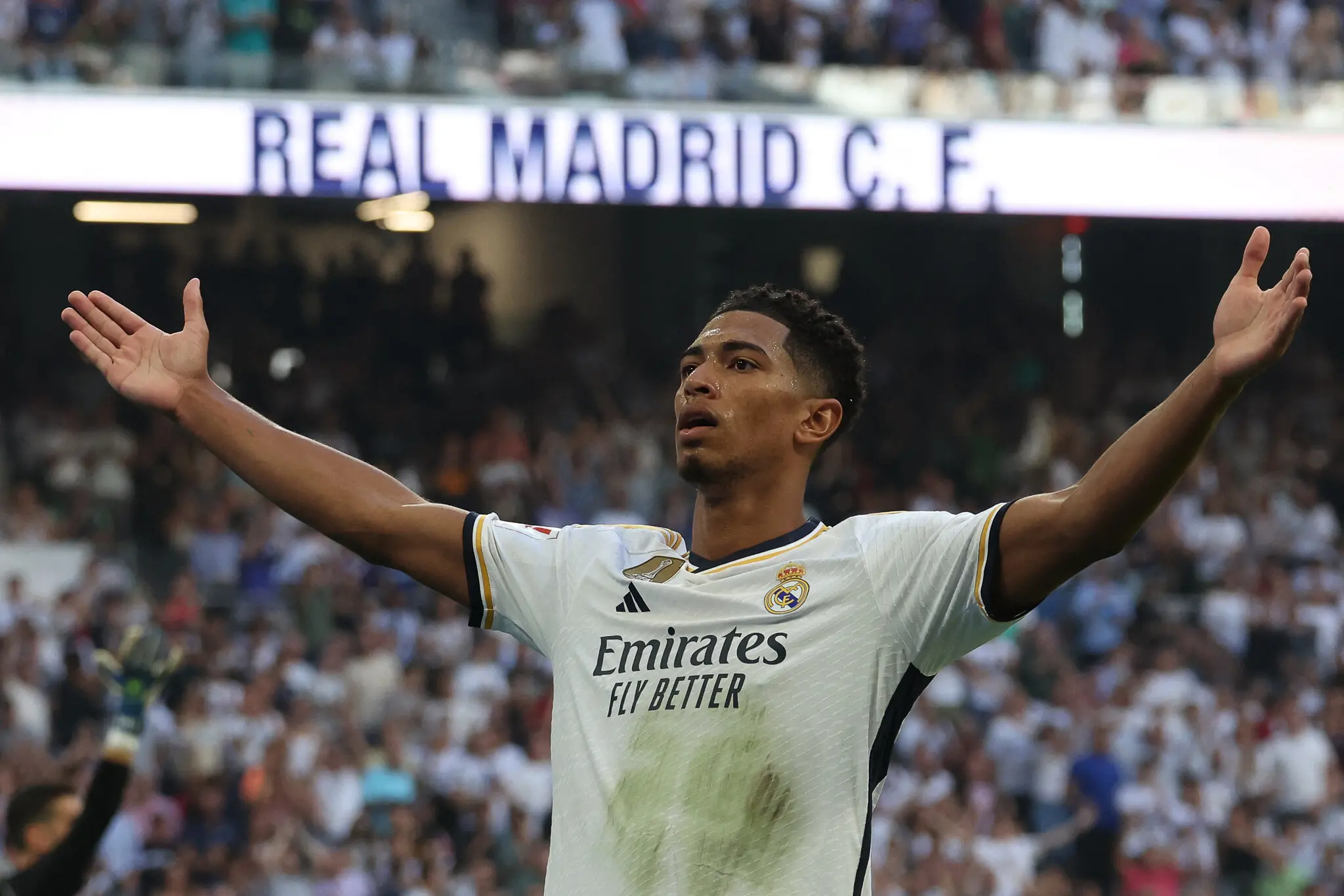 Foto de Jude Bellingham, jogador do Real Madrid, durante jogo