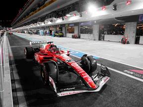 Foto de Charles Leclerc, piloto da Ferrari