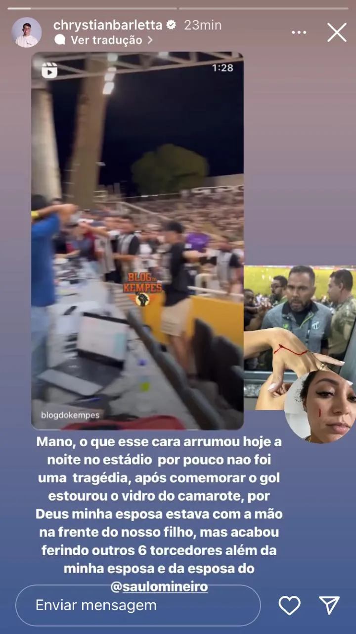 Barletta se posiciona nas redes sociais.