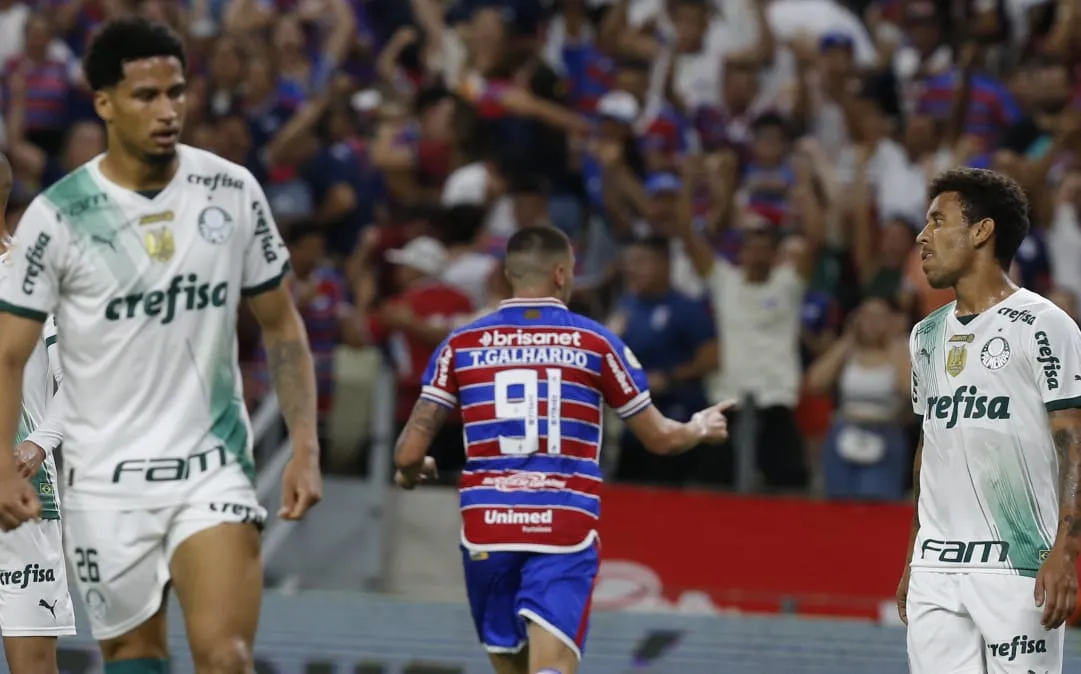 Galhardo abriu o placar para o Fortaleza com um belo gol
