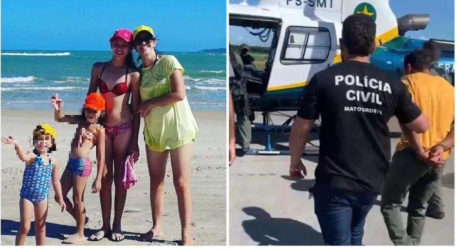 Montagem de fotos do caso de Sorriso no Mato Grosso