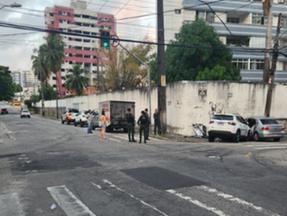 O acidente aconteceu no cruzamento da Avenida Rui Barbosa com a Rua João Carvalho, no bairro Aldeota