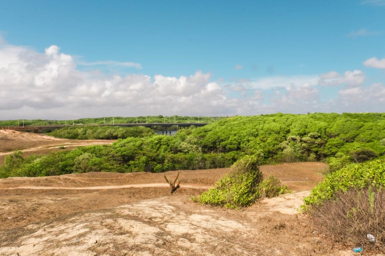 Vista de um dos pontos mais altos do passeio