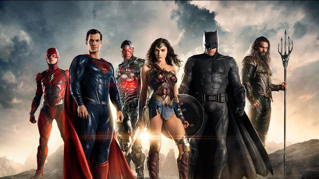 Batman, Superman, Mulher-Maraviha, Aquaman, Cyborg e Flash