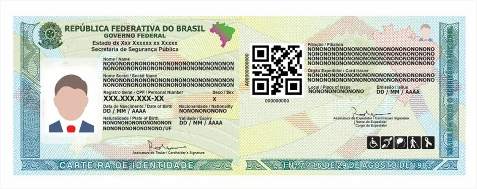 Modelo novo RG