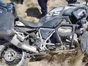 Motocicleta de brasileiro que morreu após acidente na Argentina