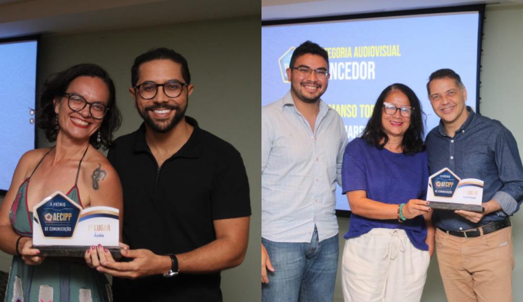 Foto de jornalistas do Sistema Verdes Mares