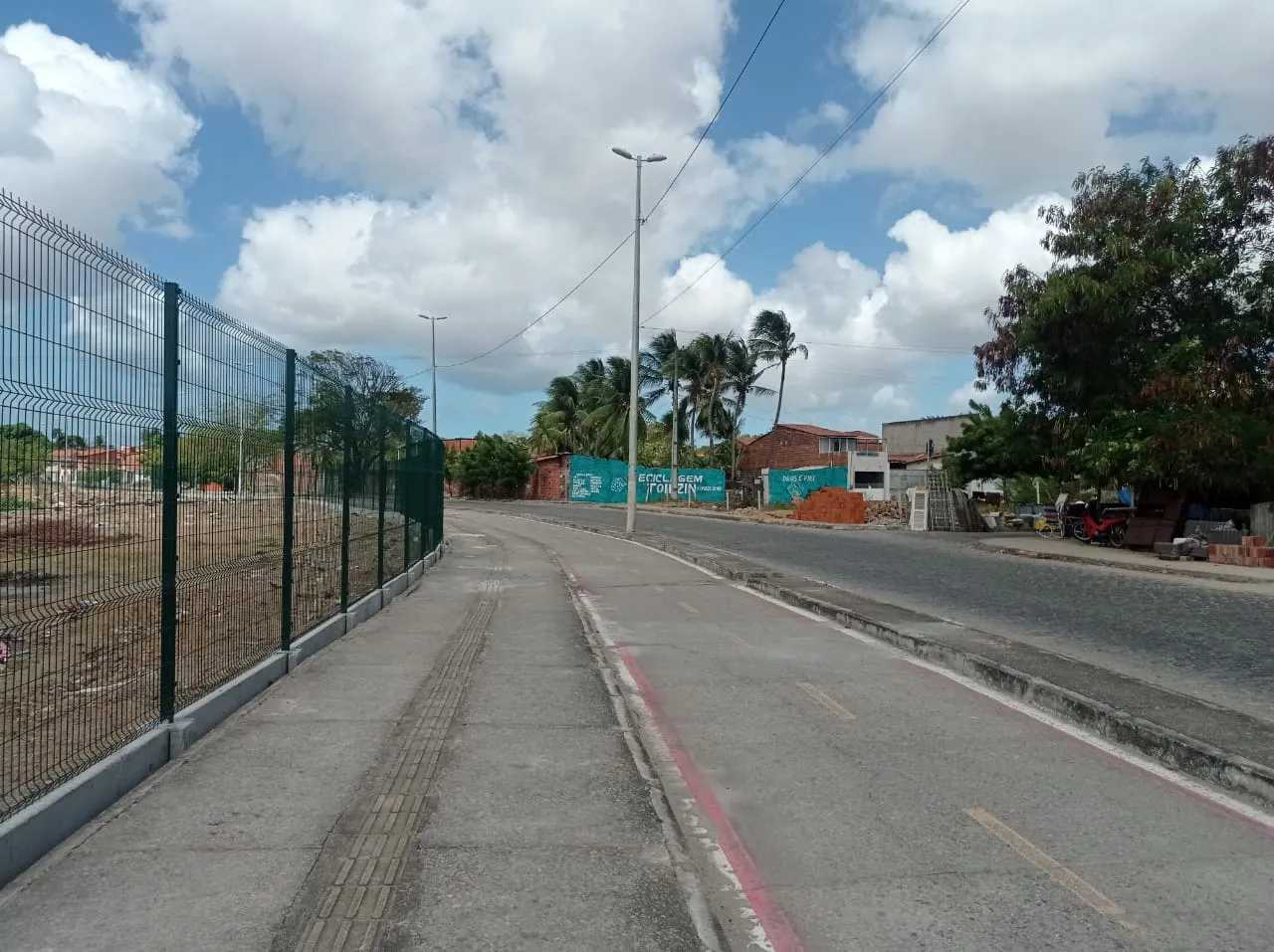 Até o momento, foram instalados 7km do material