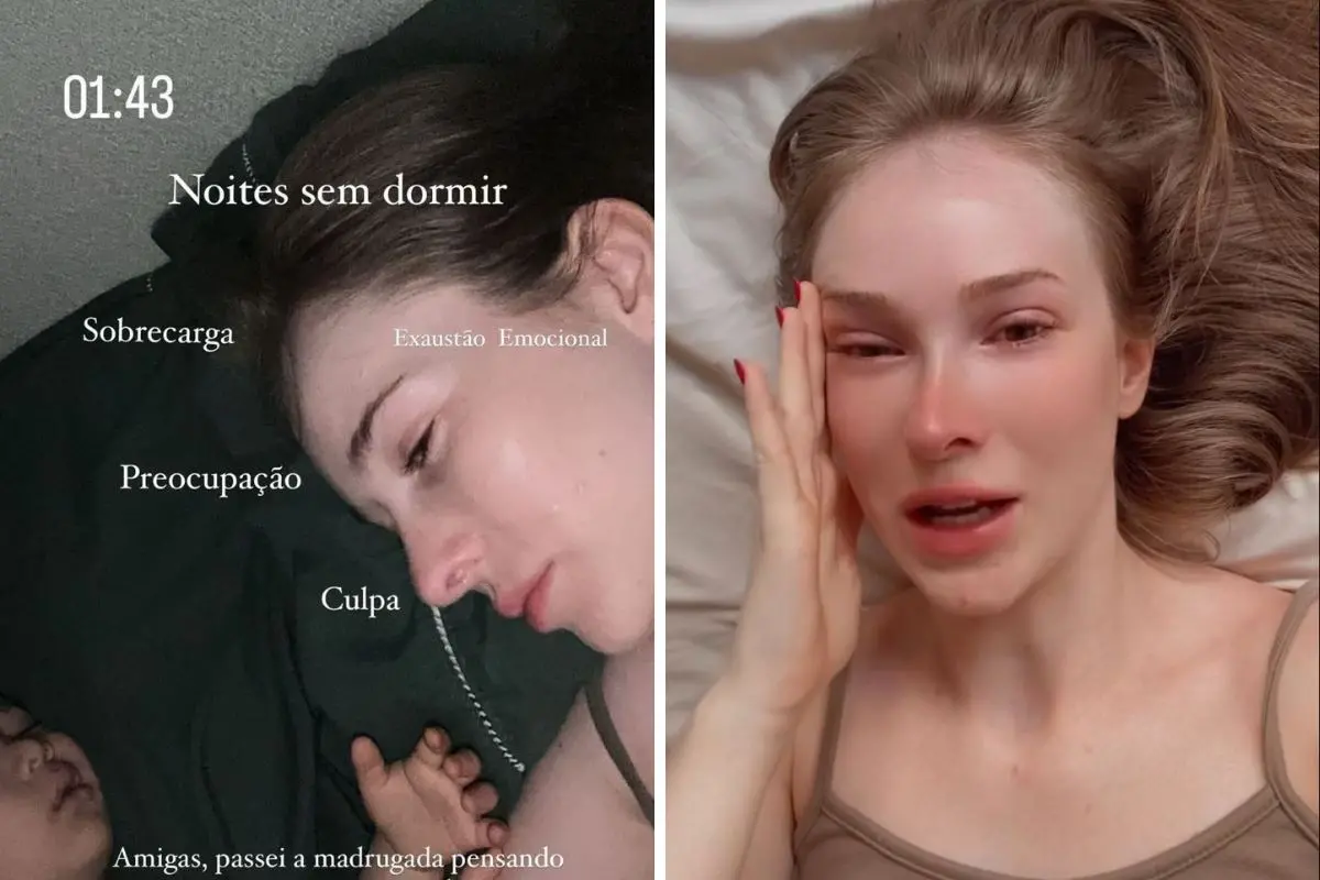 print de stories de sammy sampaio falando sobre maternidade