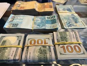 Dinheiro foi apreendido pela Polícia Federal em operação de combate a fraude em fundos de previdência municipais