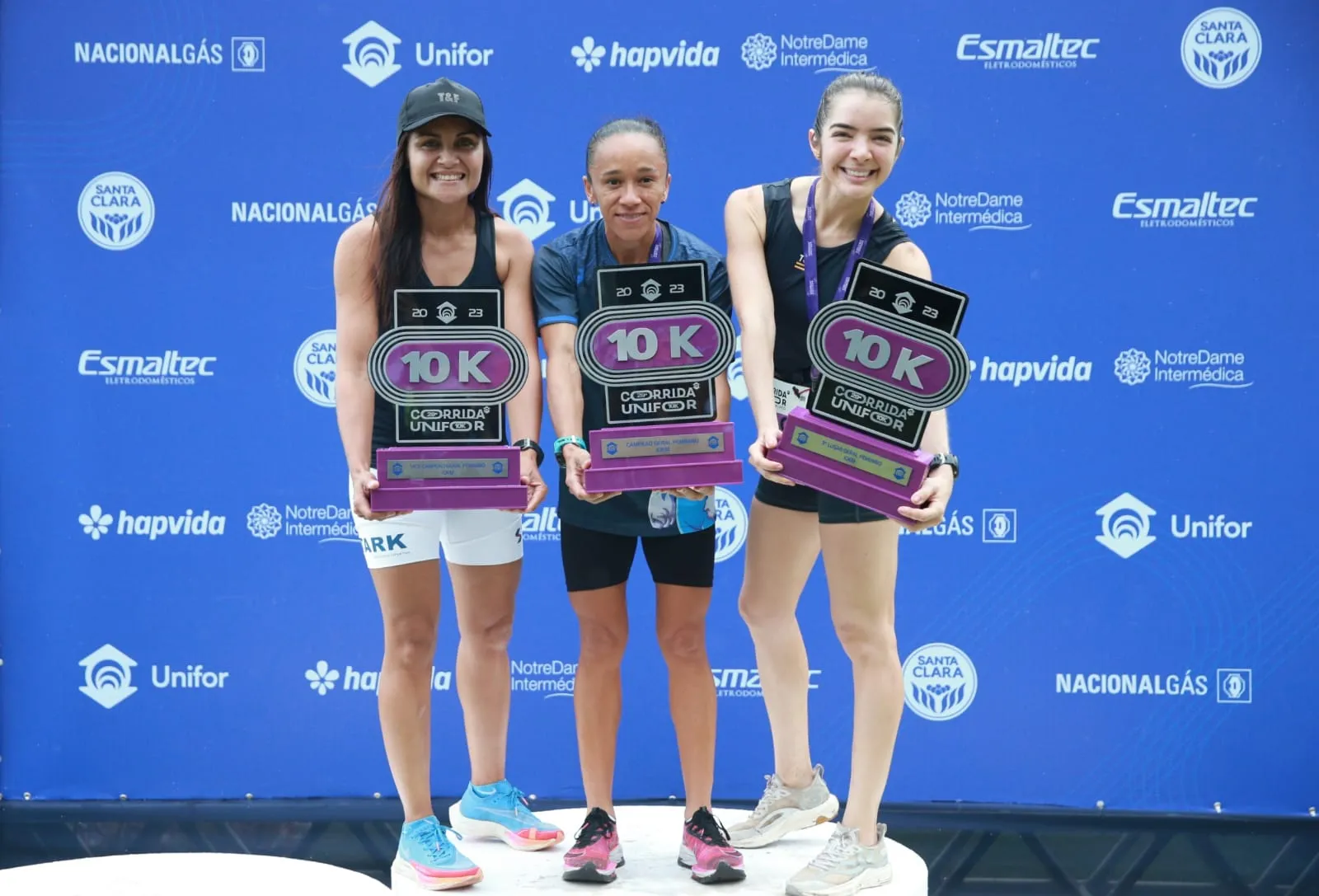 Pedrina Silva Vieira foi bicampeã da provas dos 10km.