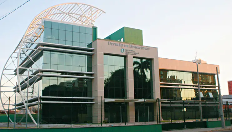 Sede da Delegacia do Departamento de Homicídios e Proteção à Pessoa (DHPP), em Fortaleza