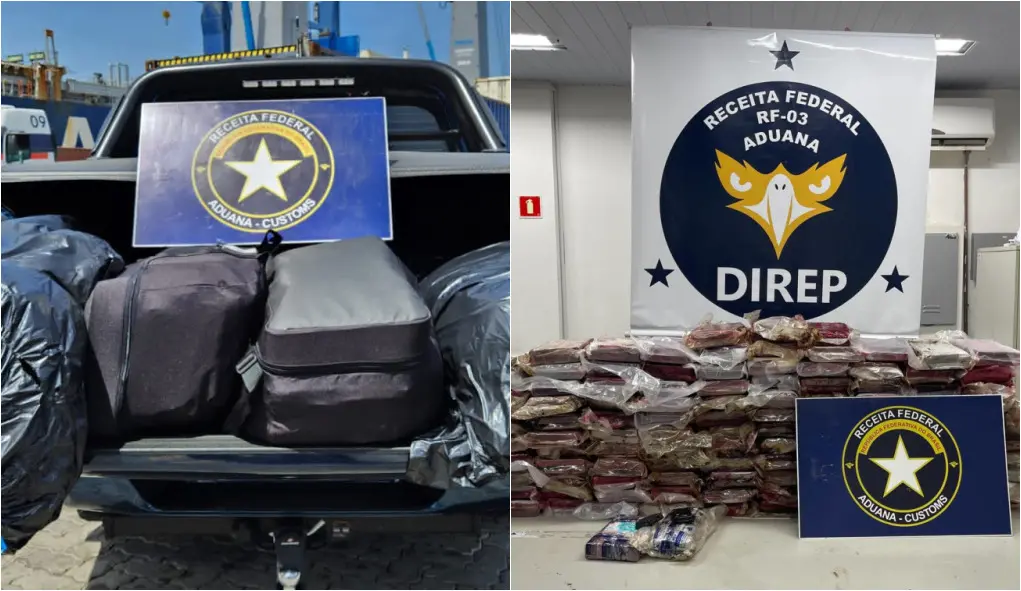 Receita Federal apreende 140kg de cocaína no Porto do Mucuripe, em Fortaleza