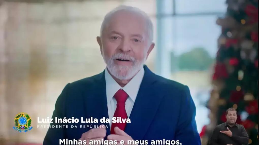 Lula em pronunciamento de Natal