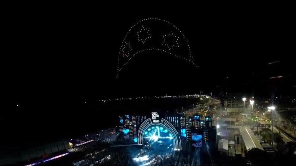 Show de Alok com drones no Reveillón de Forteleza
