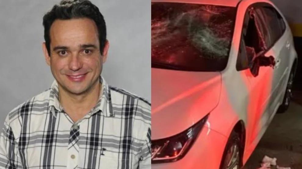 Hugo Cross tem carro danificado por ex-mulher