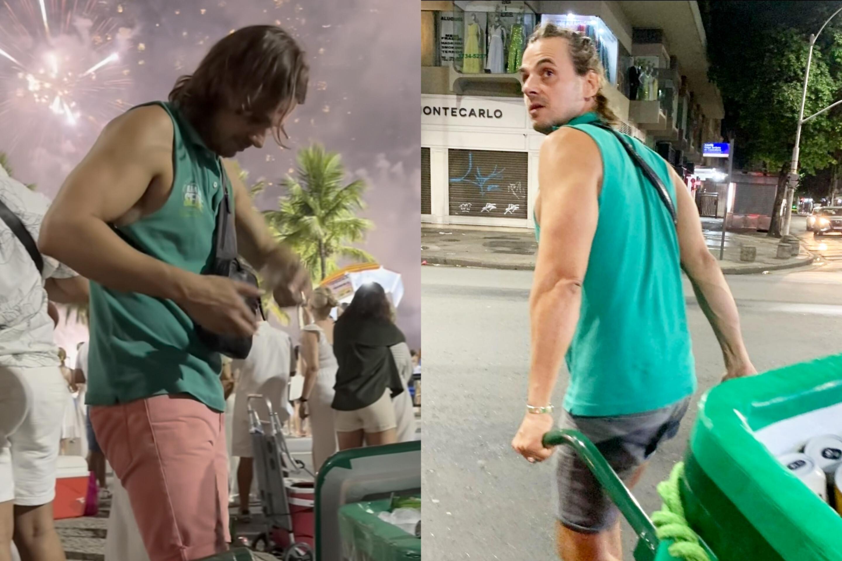 Ator divulgou fotos em trabalho na rua nas redes sociais