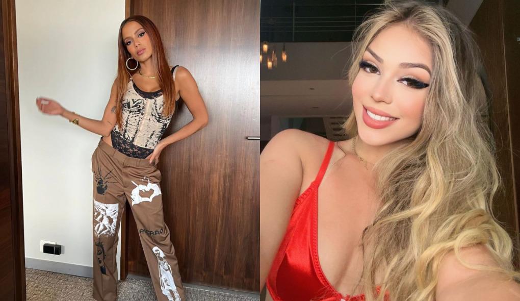 montagem de fotos de anitta e melody