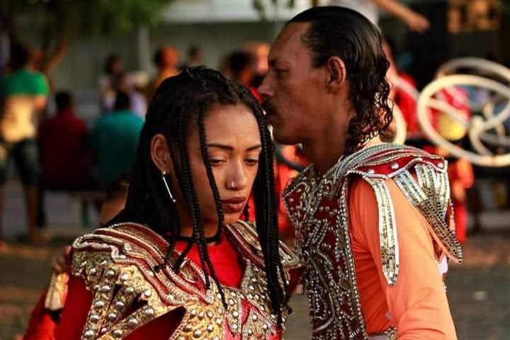 Flatenara Silva e o pai, mestre Cicinho