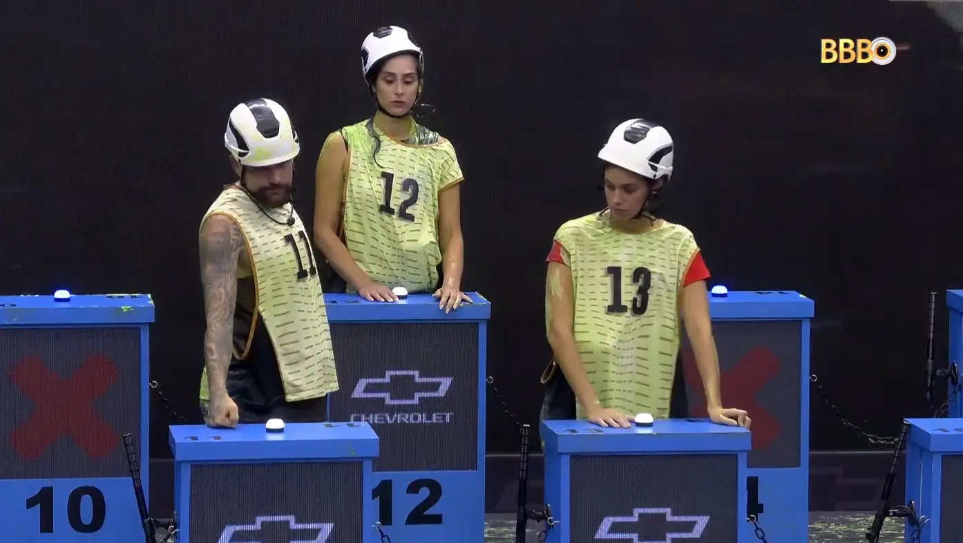 Participantes BBB 24 na primeira prova do líder