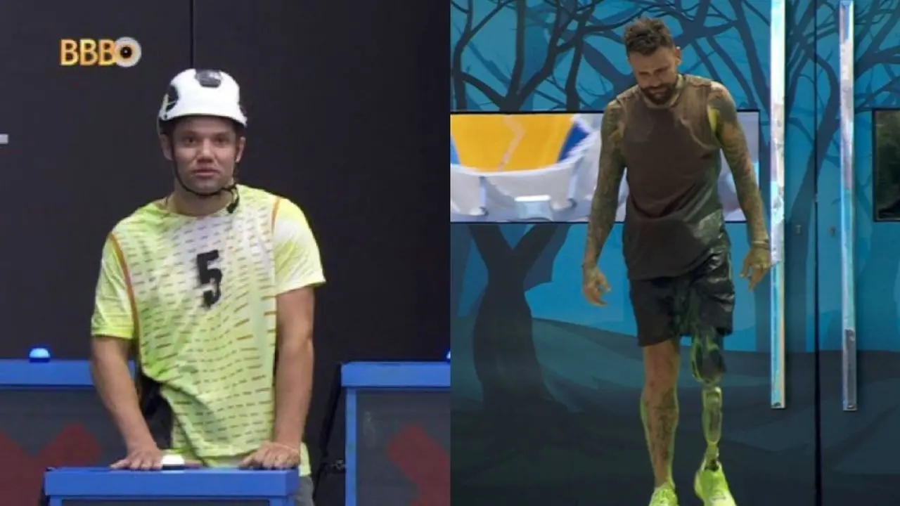 Captura de tela de Maycon e Vinicius no BBB 24