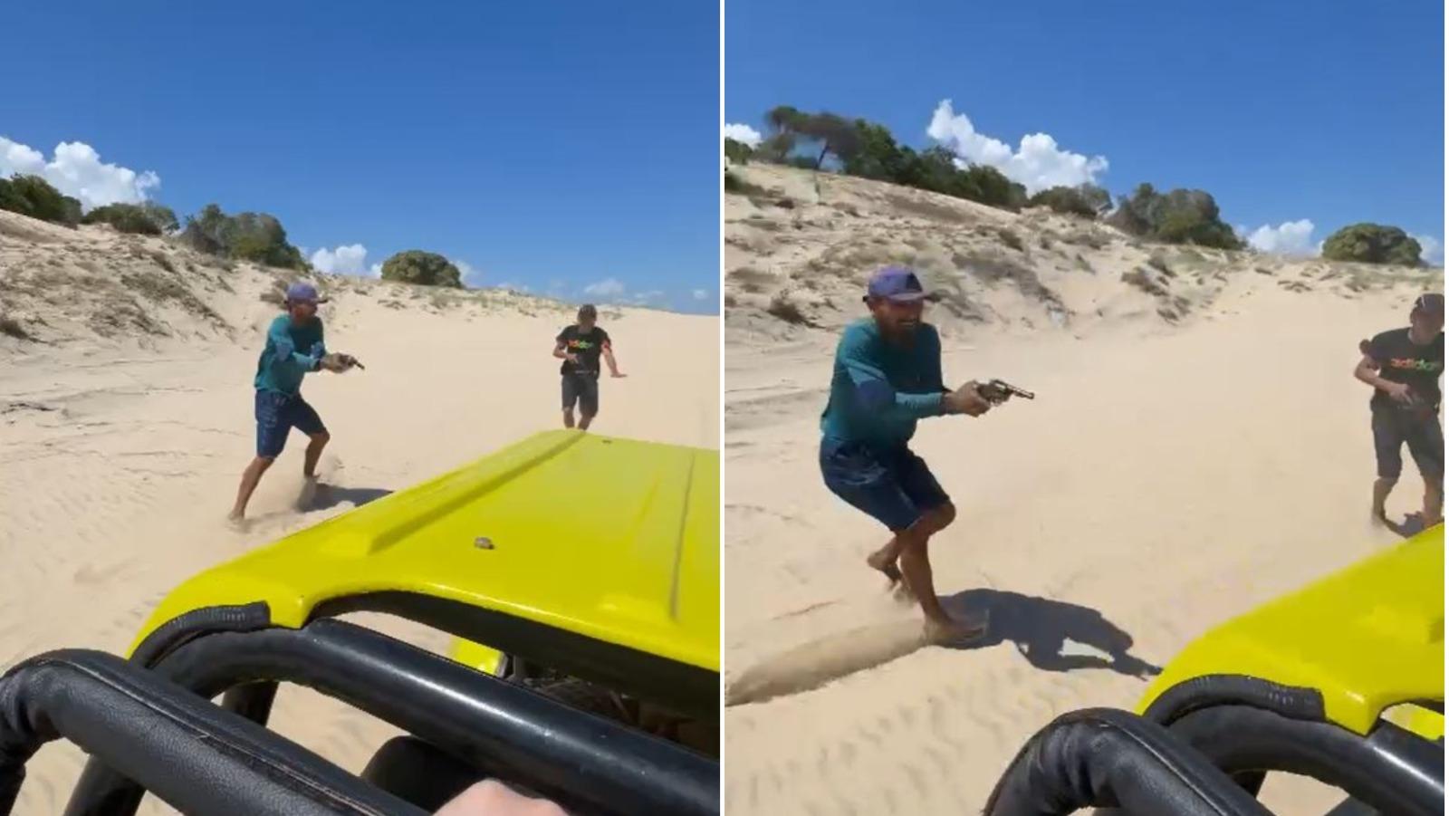 Homens armados tentam render e assaltar turistas durante passeio de buggy no Cumbuco