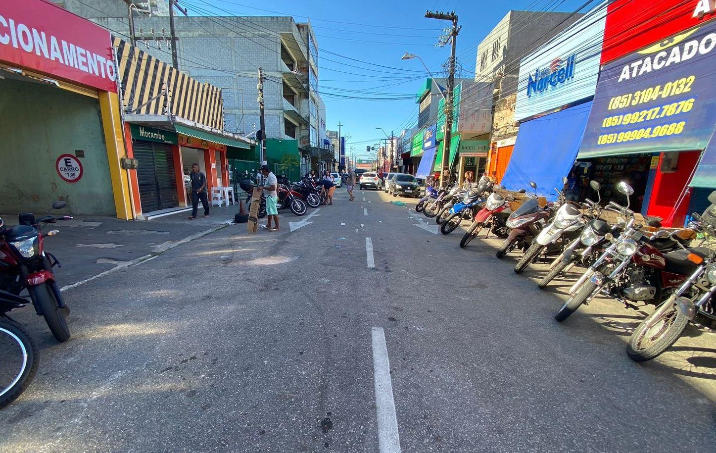 Na foto produzida nesta terça-feira (25), a Rua José Paulino que