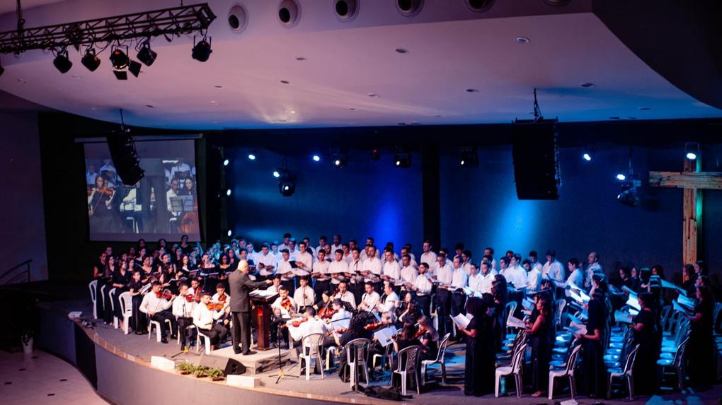 Apresentação do concerto de música sacra Louvor em Harmonia de 2023
