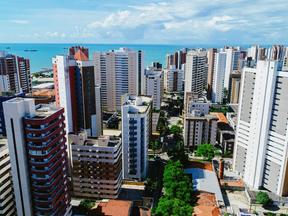 Vista aérea do Meireles, Fortaleza