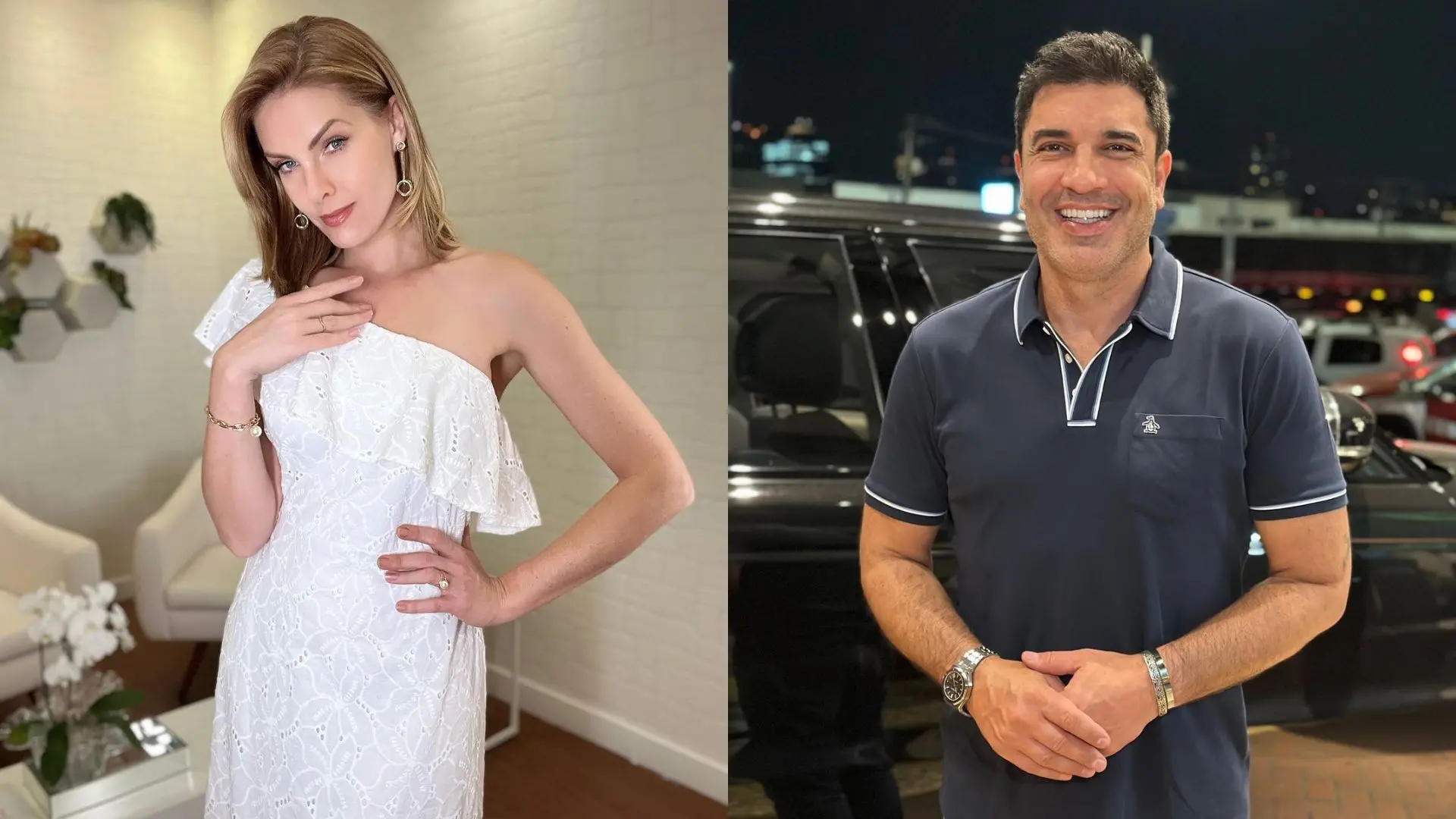 Ana Hickmann e Edu Guedes