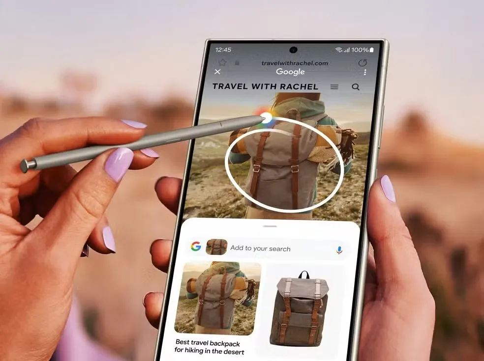 Nos novos aparelhos, também será possível fazer buscas no Google circulando objetos nas fotos