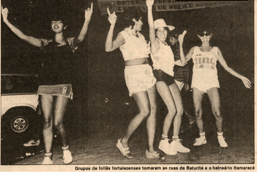 Carnaval na cidade de Baturité, em 1984