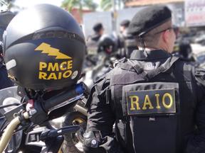 Imagem ilustrativa mostra agente do CPRAIO da Polícia Militar do Ceará. PM é morto durante ação policial em Ubajara; Ceará registra duas mortes de agentes em menos de 24h
