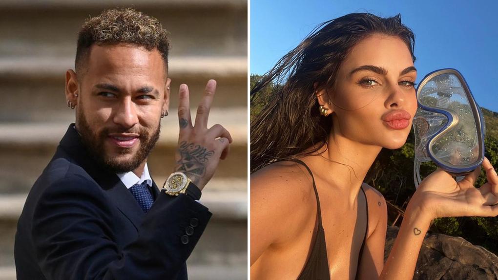 Montagem traz imagens de Neymar e Kimberlly. Quem é Kimberlly, modelo apontada como mãe do suposto terceiro filho de Neymar