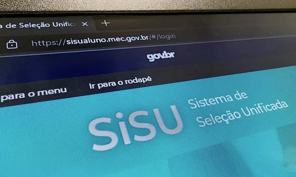 Tela do Sisu no computador