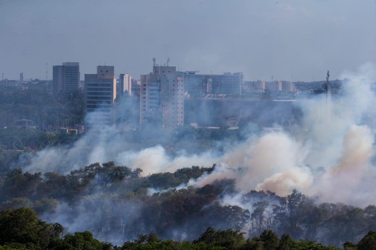 Parque do Cocó incendiado