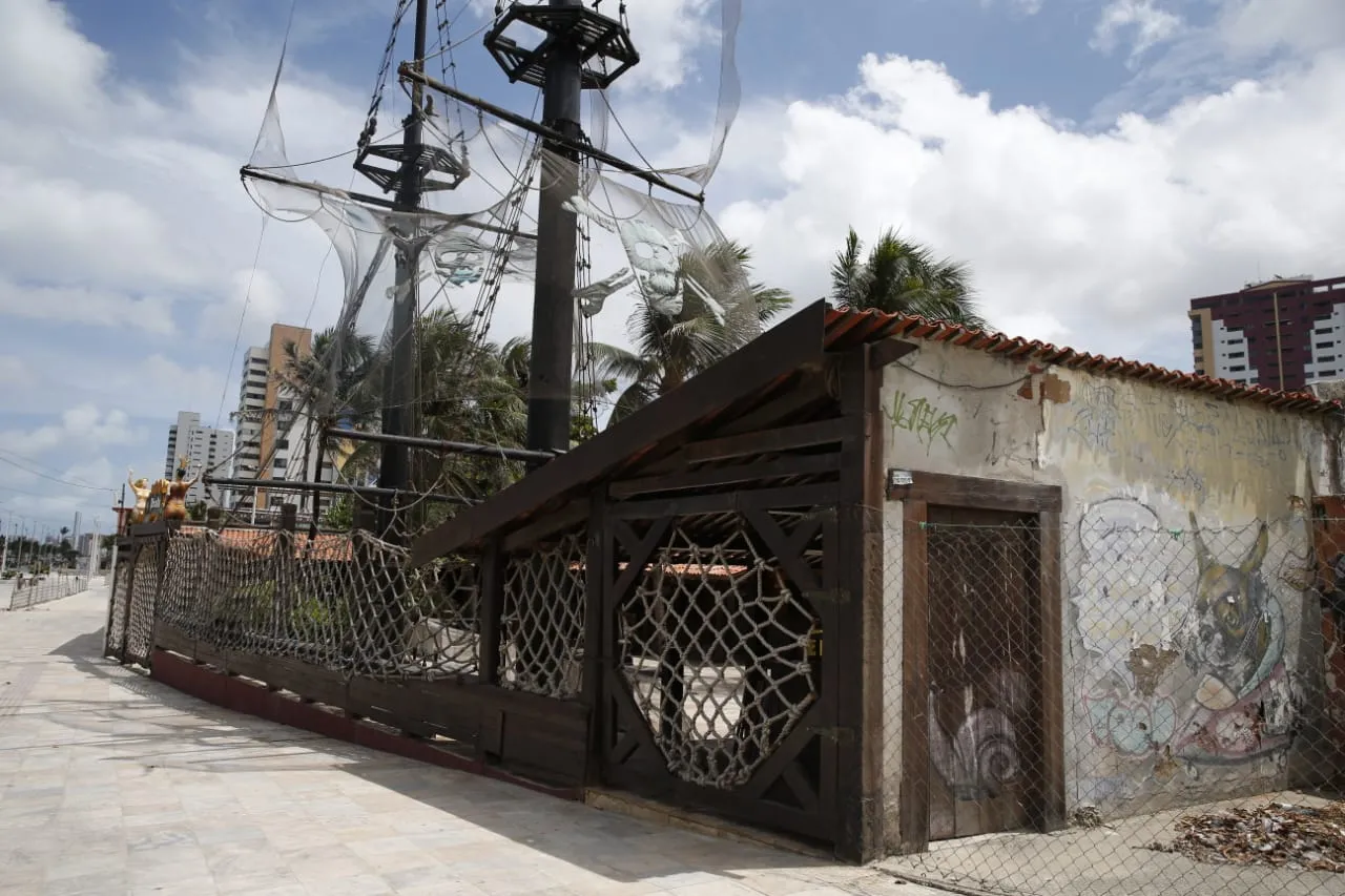 Trecho do Pirata Bar que será desapropriado