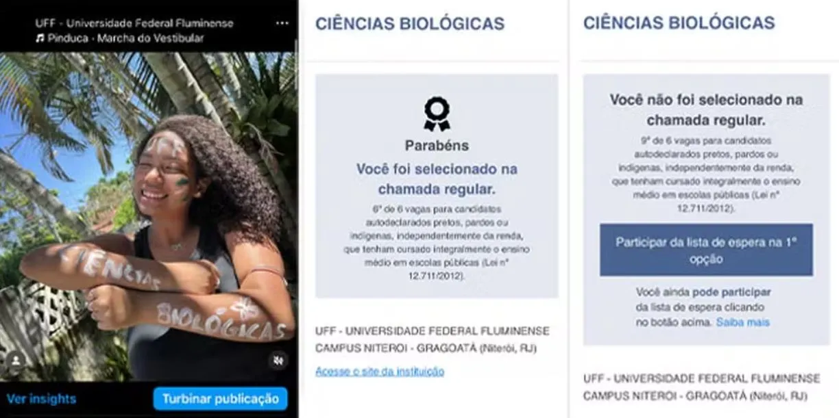 Khauany Freitas, de 18 anos, viu seu nome 