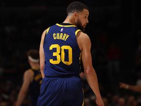 Imagem de Stephen Curry, jogador do Golden State Warriors