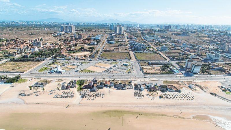 Trecho da Praia do Futuro em que será construída a primeira usina de dessalinização da água marinha de Fortaleza