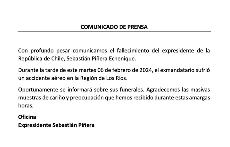 As informações sobre o funeral ainda vão ser divulgadas
