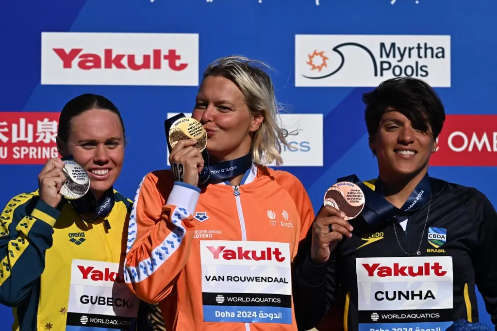 imagem mostra atletas