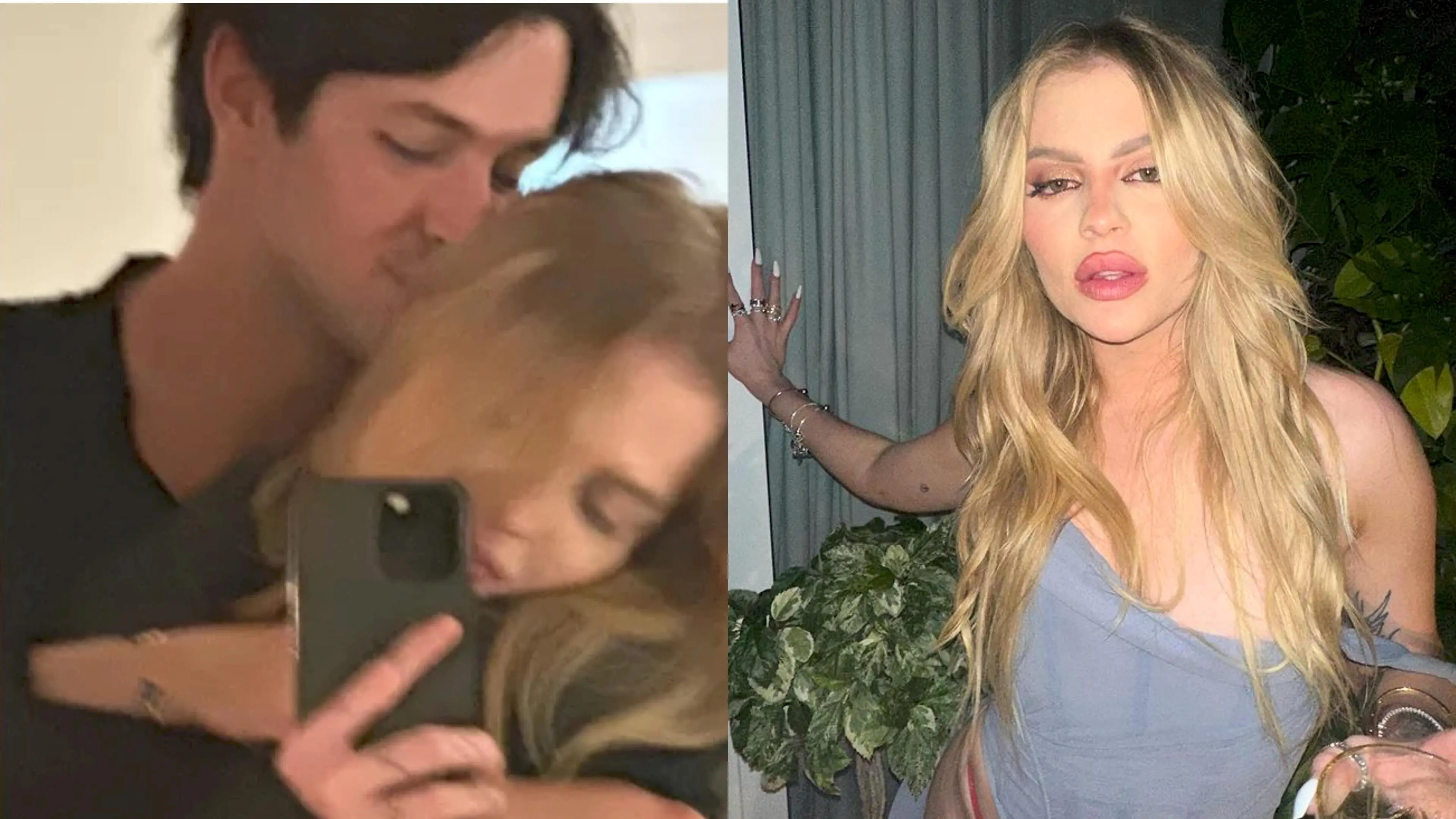 Cantora apareceu em foto em clima romântico