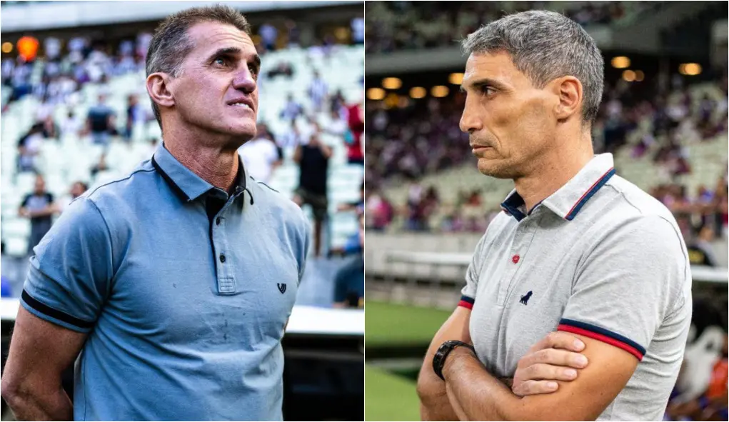 treinadores prontos para partida