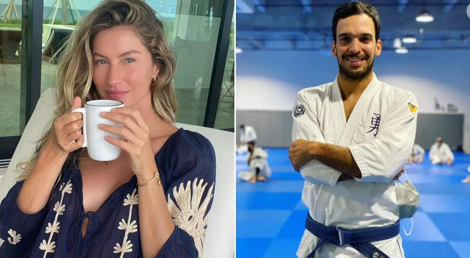 Gisele Bündchen e Joaquim Valente. Gisele Bündchen e instrutor de jiu-jitsu Joaquim Valente são flagrados aos beijos, diz revista