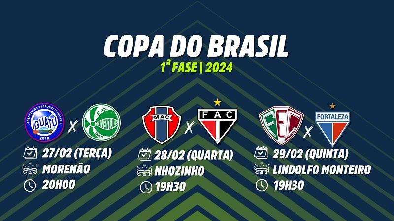 Copa do Brasil 2024: Confira os jogos da primeira fase