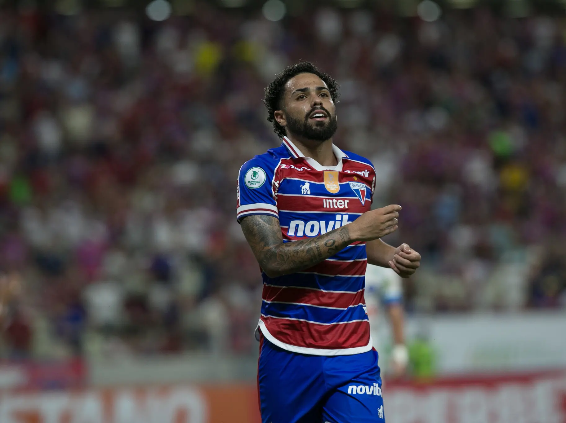 Jogador do Fortaleza em campo